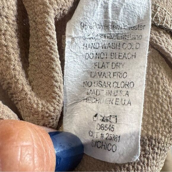 Scobe mocha chiffon halter maxi dress size size small - Picture 6 of 7